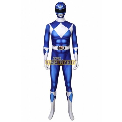 Power Rangers Dan Blue Ranger Jump Cosplay Costume