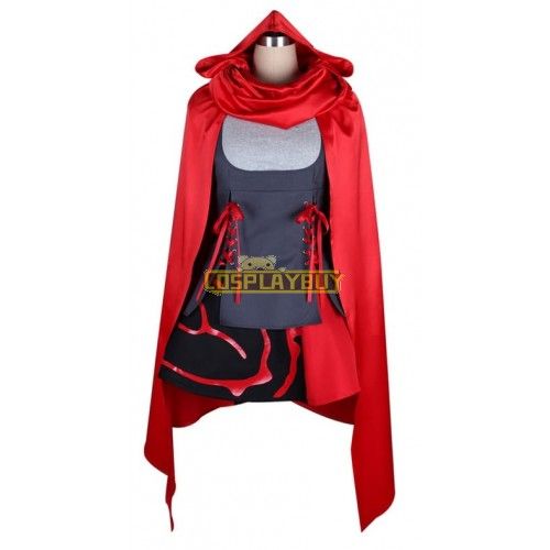 RWBY Red Trailer Ruby Rose Red Hood Cosplay Costume