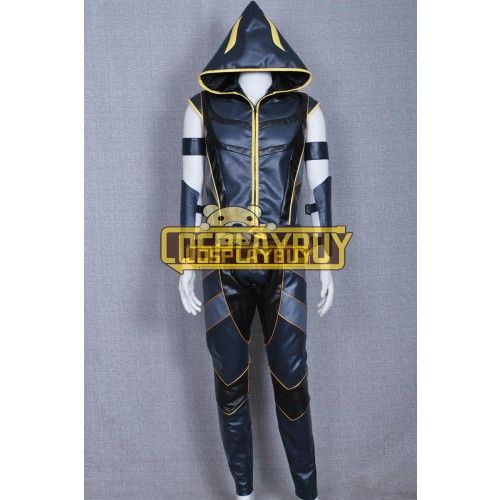 Smallville Green Arrow Costume Black Arrow Jumpsuit