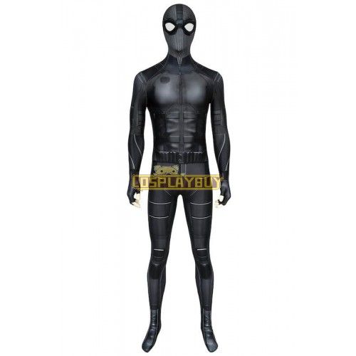 Spider-Man Far From Home Peter Parker Black Jump Cosplay Costume