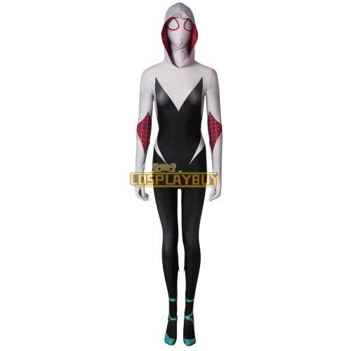 Spider-Man Into the Spider-Verse Gwen Stacy / Spider-Gwen Cosplay Costume