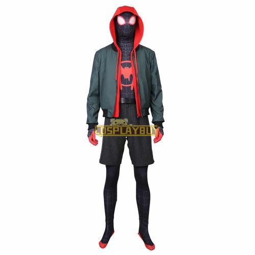 Spider-Man Into the Spider-Verse Miles Morales Spider-Man Cosplay Costume
