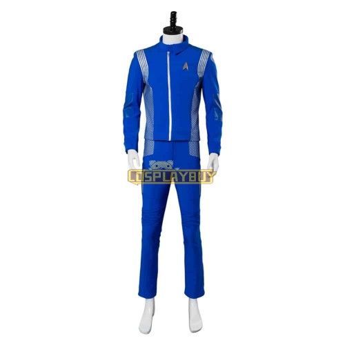 Star Trek: Discovery Lt. Saru Blue Uniform Cosplay Costume