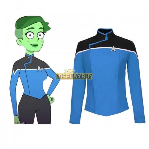 Star Trek: Lower Decks Season 1 Blue Uniform Shirt Top Cosplay Costume Suit