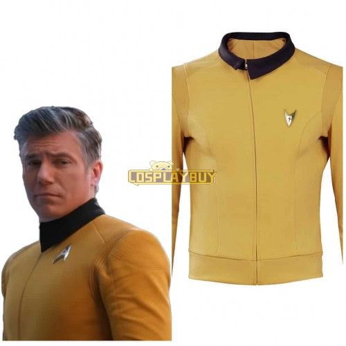 Star Trek: Strange New Worlds Season 1 Captain Christopher Pike Cosplay Costume Shirt Outfits Suit