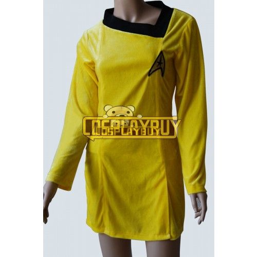 Star Trek TOS Female Gold Yellow Dress