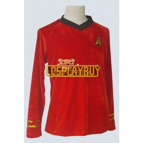 Star Trek TOS Engineering Red Velvet Shirt