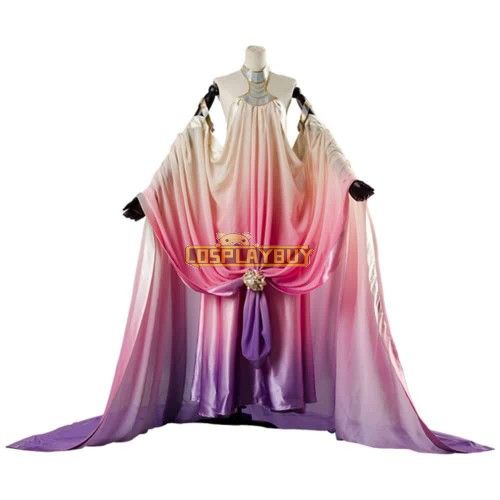 Star Wars Episode III Revenge of the Sith Padme Amidala Lake Dress Cosplay Costume