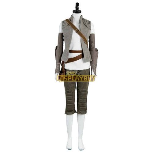 Star Wars Episode VIII: The Last Jedi Rey Cosplay Costume Version 2