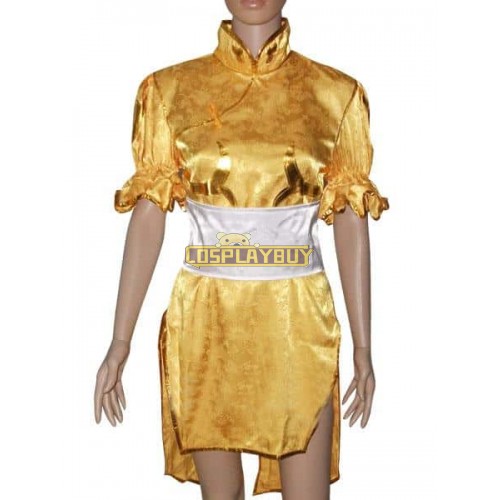 Street Fighter Yellow Chun Li Cosplay Costume