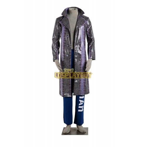 Suicide Squad The Joker Cosplay Costume (Grey )