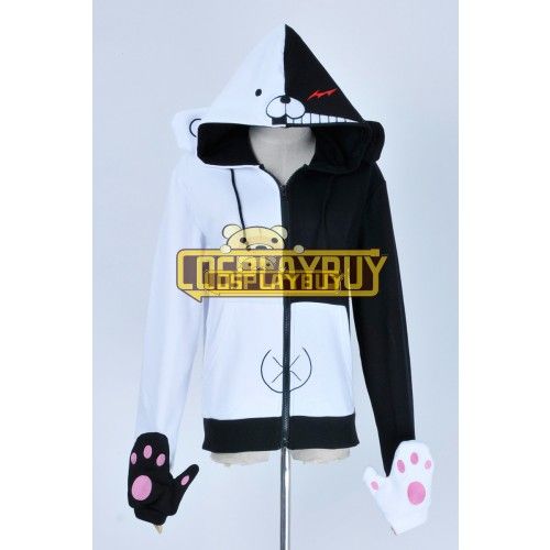 Super Danganronpa 2 Cosplay Black White Bear Schoolmaster Jacket