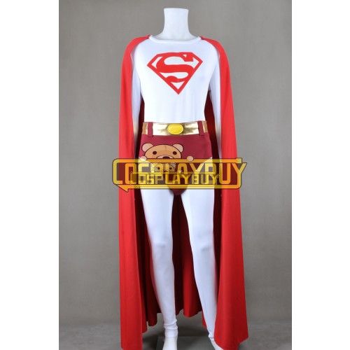 Superman Clark Kent White Red Jumpsuit