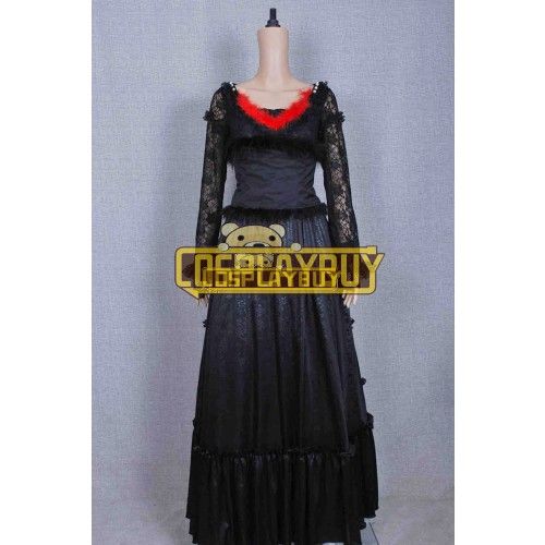 Sweeney Todd Costume Mrs Lovett Black Dress