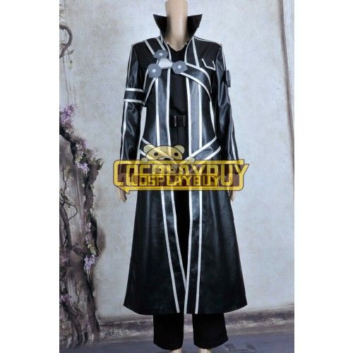 Sword Art Online Cosplay Kirito Costume Leather Ver