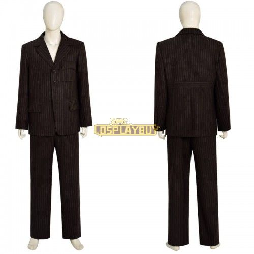 Tenth Doctor Brown Wool Suit Doctor Who 10th Doctor Cosplay Costume