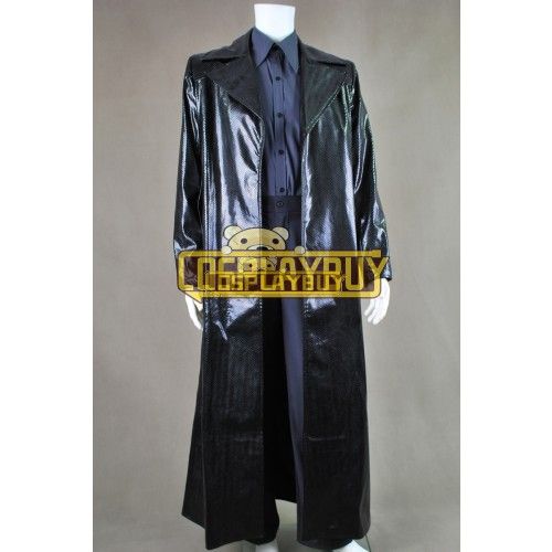 The Matrix Neo Snake Grain Leather Coat