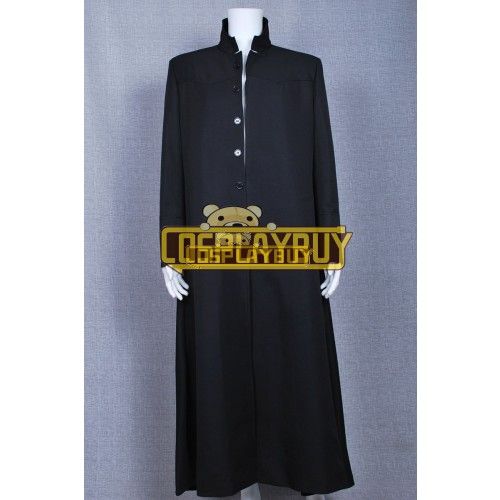 The Matrix Neo Trench Coat Black