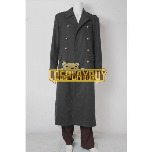 Torchwood Captain Jack Harkness Grey Wool Trench Coat