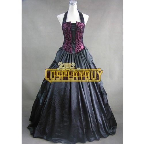 Victorian Lolita Brocaded Frill Gothic Lolita Dress Red