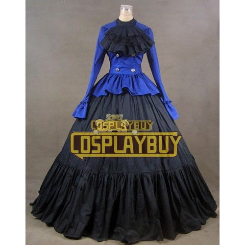 Victorian Lolita Civil War Party Day Gothic Lolita Dress