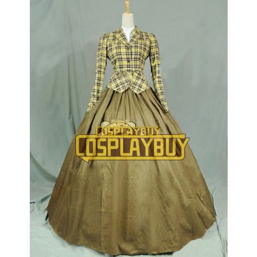 Victorian Lolita Civil War Reenactment Gothic Dress