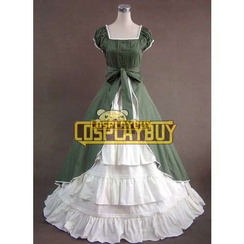 Victorian Lolita Colonial Gothic Lolita Dress Green