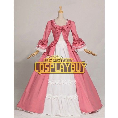 Victorian Lolita Colonial Renaissance Gothic Dress Pink