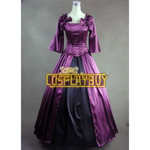 Victorian Lolita Colonial Wedding Gothic Lolita Dress Violet