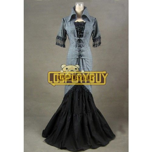 Victorian Lolita Edwardian Gothic Lolita Dress Blend Tartan