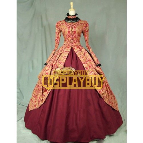 Victorian Lolita Formal Reenactment Gothic Lolita Dress 