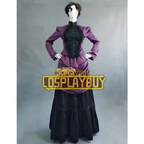 Victorian Lolita French Bustle Formal Gothic Lolita Dress Purple