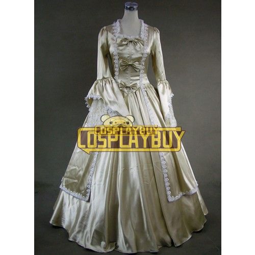 Victorian Lolita Marie Antoinette Gothic Lolita Dress Light Gold