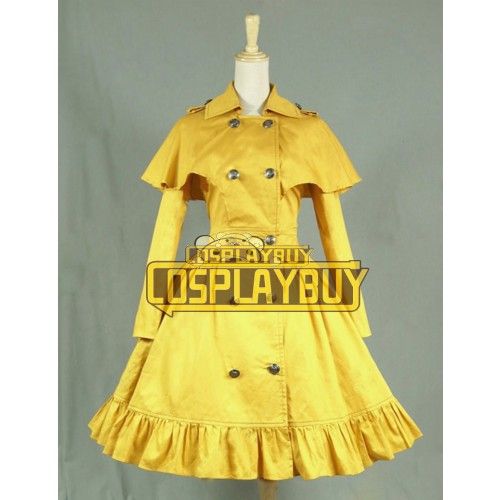 Victorian Lolita Reenactment Stage Cape Coat Gothic Lolita Dress Yellow