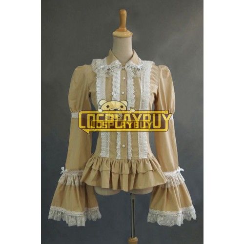 Victorian Lolita Reenactment Theatre Blouse Gothic Lolita Dress 