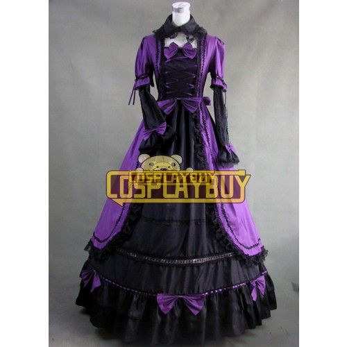 Victorian Lolita Renaissance Gothic Lolita Dress Purple