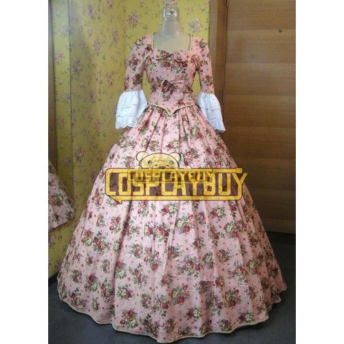 Victorian Lolita Renaissance Multicolor Floral Gothic Lolita Dress