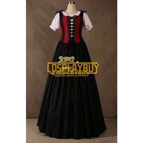 Victorian Lolita Renaissance Pirate Ribbon Gothic Lolita Dress