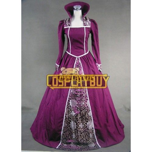Victorian Lolita Renaissance Regal Queen Gothic Lolita Dress Purple