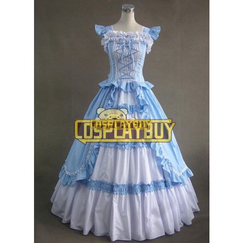 Victorian Lolita Ruffle Princess Gothic Lolita Dress Light Blue