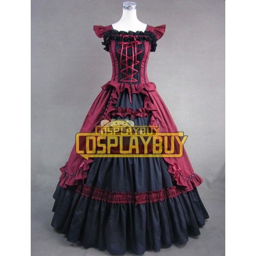 Victorian Lolita Ruffle Princess Gothic Lolita Dress Red