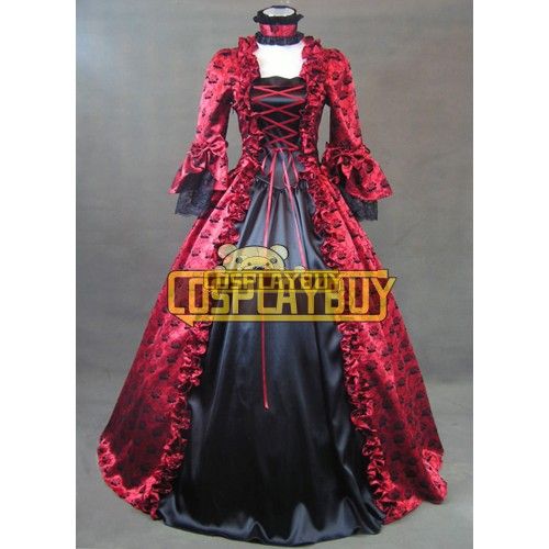 Victorian Lolita Satin Wedding Gothic Lolita Dress