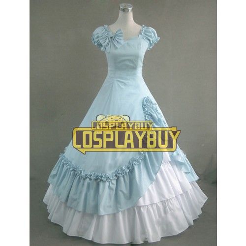 Victorian Lolita Southern Belle Evening Gothic Lolita Dress Baby Blue