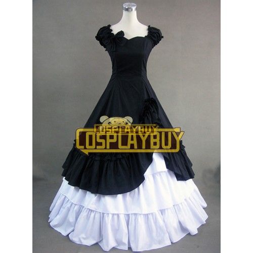 Victorian Lolita Southern Belle Evening Gothic Lolita Dress Dark Blue