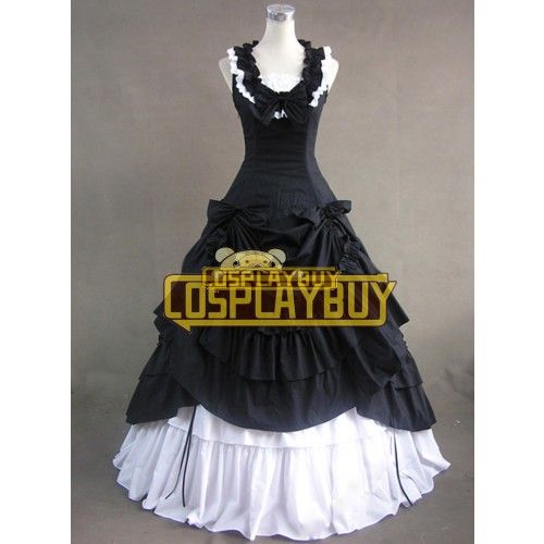 Victorian Lolita Southern Belle Formal Gothic Lolita Dress Black