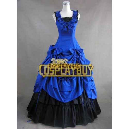 Victorian Lolita Southern Belle Formal Gothic Lolita Dress Blue