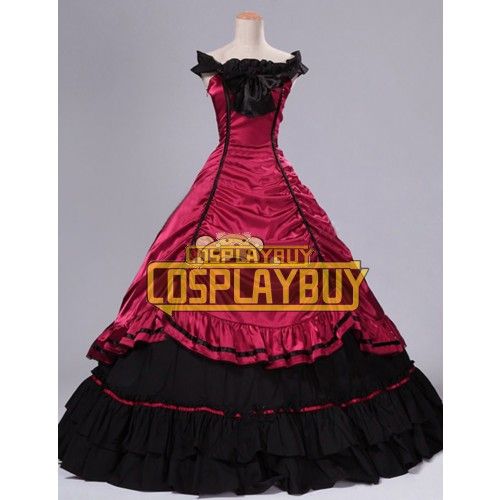 Victorian Lolita Southern Belle Wedding Gothic Lolita Dress Red