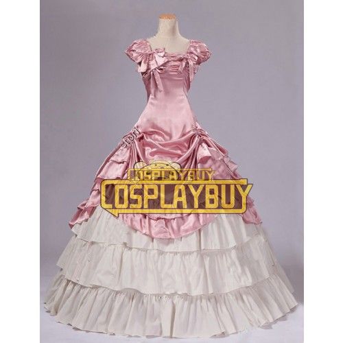 Victorian Lolita Southern Civil War Reenactment Gothic Lolita Dress Pink