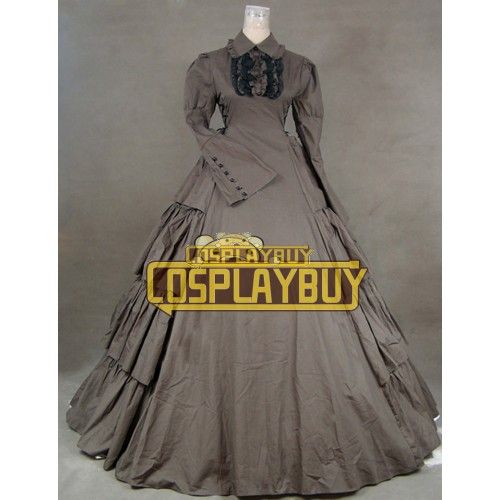 Victorian Lolita Vintage Party Gothic Lolita Dress Brown