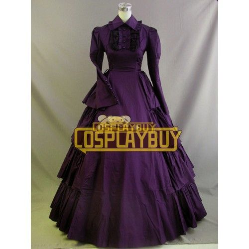 Victorian Lolita Vintage Party Gothic Lolita Dress Purple